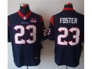 Nike NFL Houston Texans #23 Arian Foster Blue Jerseys W 10th Patch(Limited)