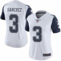 Women's Nike Dallas Cowboys #3 Mark Sanchez Limited White Rush NFL Jersey