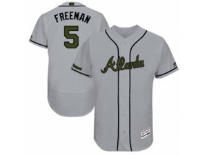 2017 Memorial Day Atlanta Braves #5 Freddie Freeman Flex Base Jersey