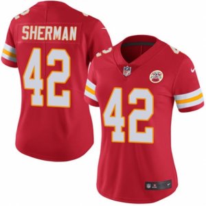 Women\'s Nike Kansas City Chiefs #42 Anthony Sherman Limited Red Rush NFL Jersey