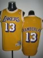 nba fans los angeles lakers #13 chamberlain swingman yellow