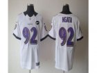 Nike Baltimore Ravens #92 Haloti Ngata white jerseys[Elite Art Patch]