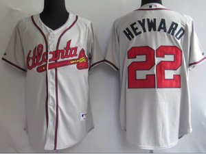 MLB Jerseys Atlanta Braves #22 Heyward grey