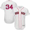 Men's Majestic Boston Red Sox #34 David Ortiz White Flexbase Authentic Collection MLB Jersey