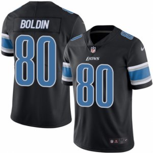 Mens Nike Detroit Lions #80 Anquan Boldin Limited Black Rush NFL Jersey