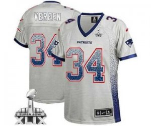 2015 Super Bowl XLIX nike women nfl jerseys new england patriots #34 shane vereen grey[drift fashion]