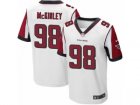 Mens Nike Atlanta Falcons #98 Takkarist McKinley Elite White NFL Jersey