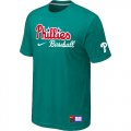 Philadelphia Phillies Nike Short Sleeve Practice T-Shirt Green