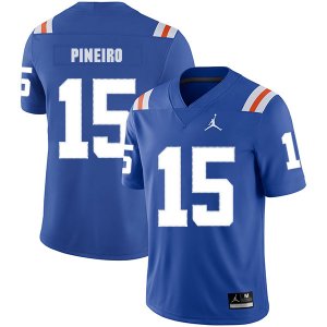 Florida Gators #15 Eddy Pineiro Blue Throwback College Football Jersey