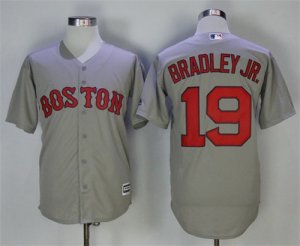 Red Sox #19 Jackie Bradley Jr. Gray Cool Base Jersey