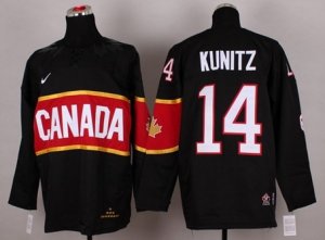 nhl jerseys team canada olympic #14 KUNITZ BLACK[2014 new]