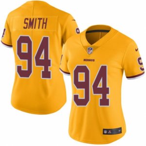 Women\'s Nike Washington Redskins #94 Preston Smith Limited Gold Rush NFL Jersey