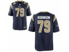 Nike jerseys st. louis rams #79 robinson blue[Limited]