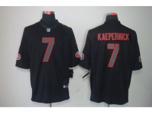Nike NFL San Francisco 49ers #7 Colin Kaepernick Black Jerseys(Impact Limited)