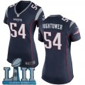 Nike Patriots #54 Dont'a Hightower Navy Wo 2018 Super Bowl LII Game Jersey