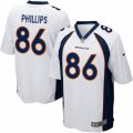 Mens Nike Denver Broncos #86 John Phillips Game White NFL Jersey