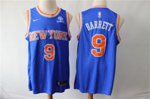 Knicks #9 R.J. Barrett Royal Nike Swingman Jersey
