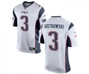 Mens Nike New England Patriots #3 Stephen Gostkowski Game White NFL Jersey