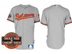 mlb Baltimore Orioles Blank grey Cool Base[20th Anniversary Patch]