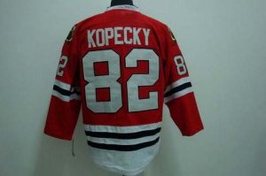 nhl chicago blackhawks #82 kopecky red