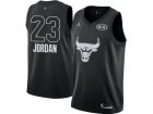 Men Nike Chicago Bulls #23 Michael Jordan Black NBA Jordan Swingman 2018 All-Star Game Jersey