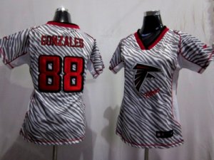 Nike Women NFL Atlanta Falcons #88 Tony Gonzalez jerseys[fem fan zebra]