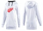 NHL Women Detroit Red Wings Logo Pullover Hoodie 1