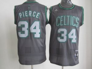 nba boston celtics #34 pierce black-grey[