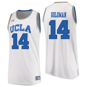 UCLA Bruins #14 Gyorgy Goloman White College Basketball Jersey