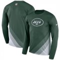 Mens New York Jets Nike Green Sideline Legend Prism Performance Long Sleeve T-Shirt