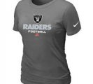 Women Okaland Raiders D.Grey T-Shirt