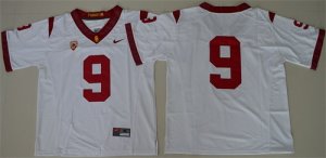 USC Trojans #9 White College Football Jersey