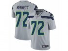 Mens Nike Seattle Seahawks #72 Michael Bennett Vapor Untouchable Limited Grey Alternate NFL Jersey