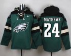 Nike Philadelphia Eagles #24 Ryan Mathews Green Player Pullover Hoodie