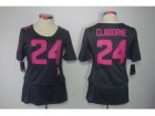 Nike Womens Dallas cowboys #24 Morris Claiborne dk.grey Jerseys[breast Cancer Awareness]