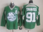 NHL New York Islanders #91 John Tavares Training green jerseys