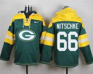 Nike Green Bay Packers #66 Ray Nitschke Green Player Pullover Hoodie