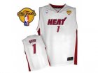 nba miami heat #1 bosh white[2013 finals]