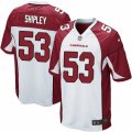 Mens Nike Arizona Cardinals #53 A.Q. Shipley Game White NFL Jersey