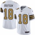 Youth Nike New Orleans Saints #18 Garrett Grayson Limited White Rush NFL Jersey