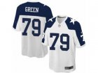Youth Nike Dallas Cowboys #79 Chaz Green Game White Throwback Alternate NFL Jersey