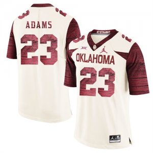 Oklahoma Sooners #23 Abdul Adams White 47 Game Winning Streak College Football Jersey