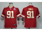 Nike NFL kansas city chiefs #91 hali red Game Jerseys