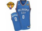 nba Oklahoma City Thunder #0 Russell Westbrook Blue[2012 Fianls Revolution 30 Swingman]