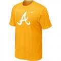 MLB Atlanta Braves Heathered Nike Yellow Blended T-Shirt