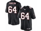 Mens Nike Atlanta Falcons #64 Sean Harlow Limited Black Alternate NFL Jersey