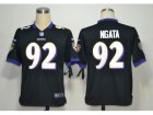 NIKE NFL Baltimore Ravens #92 Ngata Black Game Jerseys