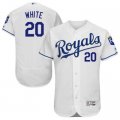 Kansas City Royals #20 Frank White White Flexbase Authentic Collection Stitched Baseball Jersey