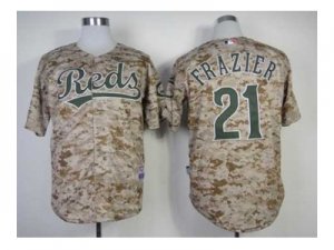 mlb jerseys cincinnati reds #21 frazier camo[2014 new]