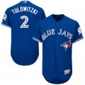 2016 Men Toronto Blue Jays #2 Troy Tulowitzki Majestic Royal Flexbase Authentic Collection Player Jersey